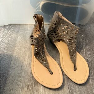 BONGO Brown Cutout Sandals